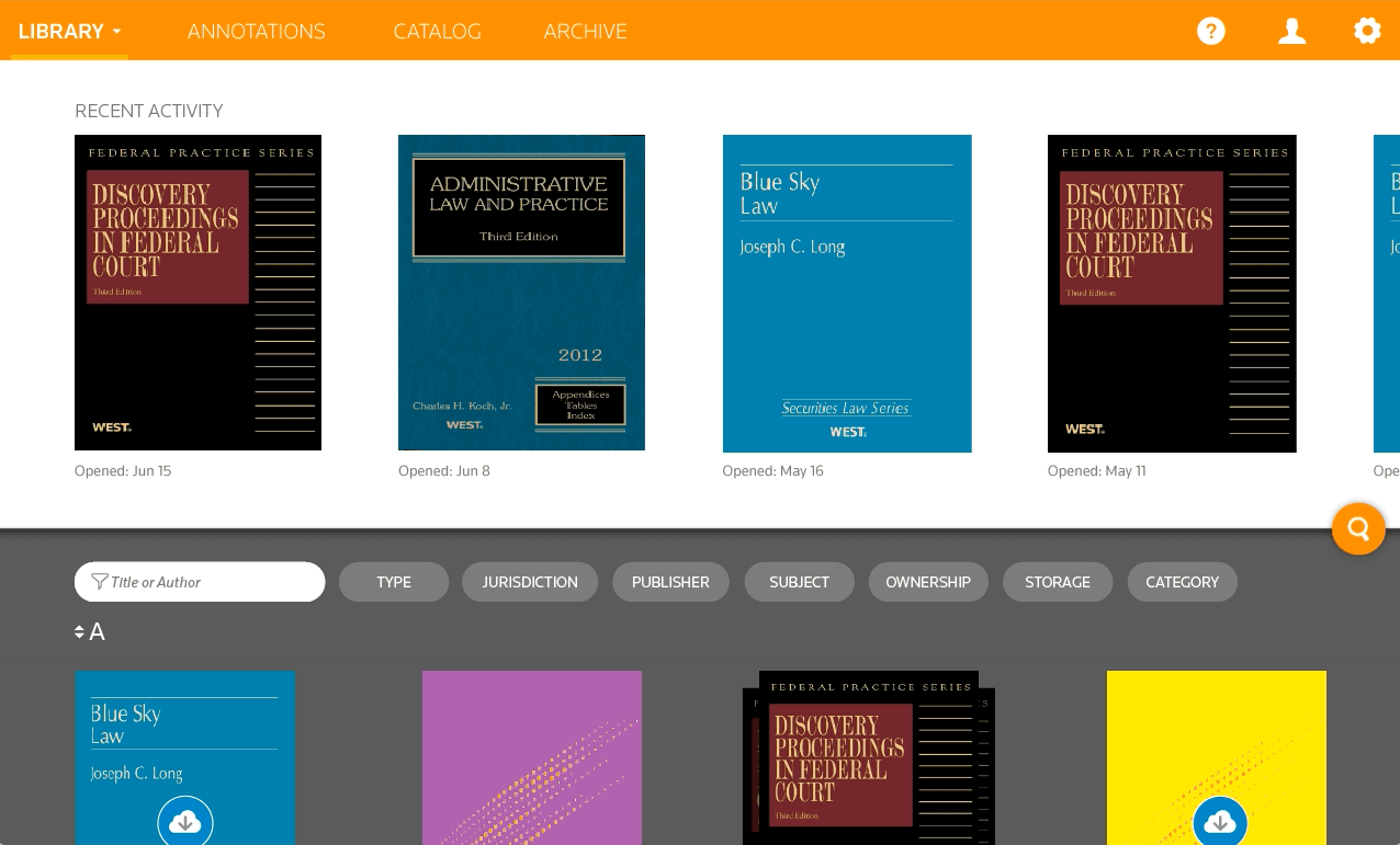 ProView library — titles organized for professional research